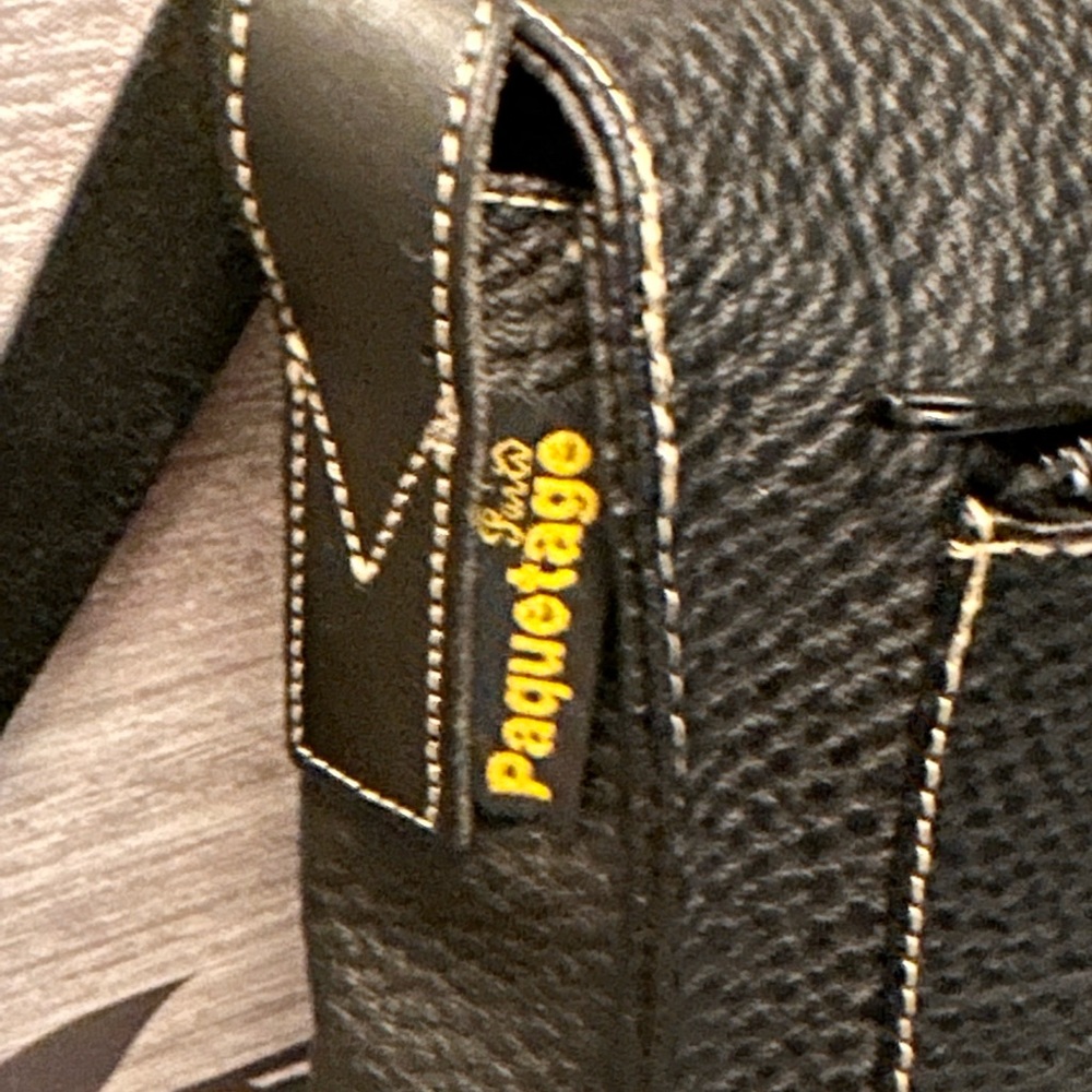 Paquetage Paris Pebbled Leather Messenger Bag - Picture 3 of 9
